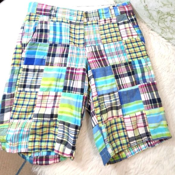 J. Crew Pants - J. CREW Patchwork Cotton Bermudas